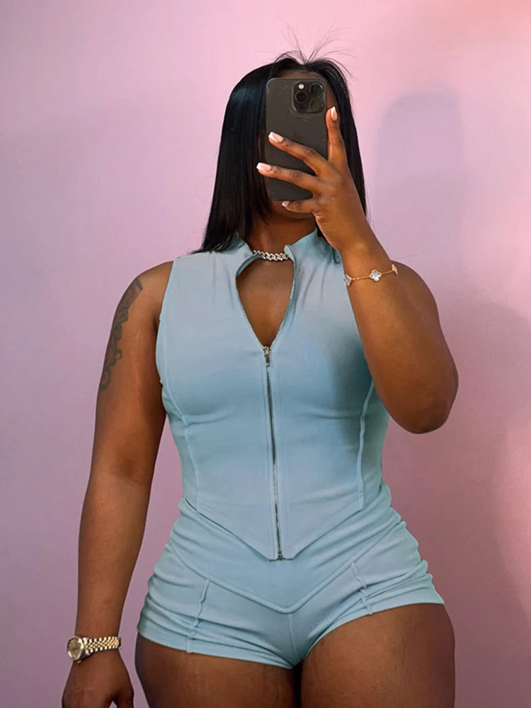 kliou Casual Summer Women Shorts Set