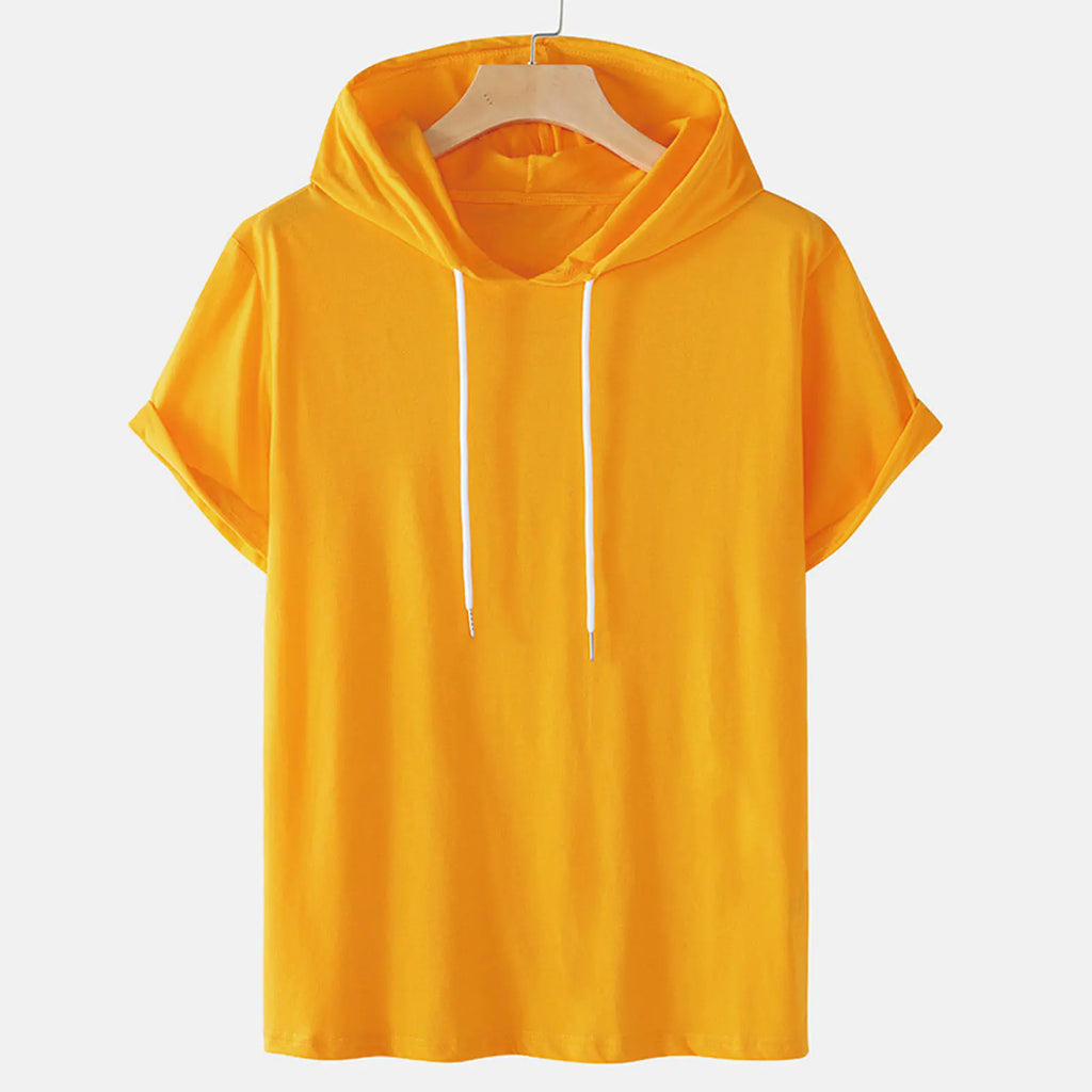 Hooded T-Shirts with Drawstring