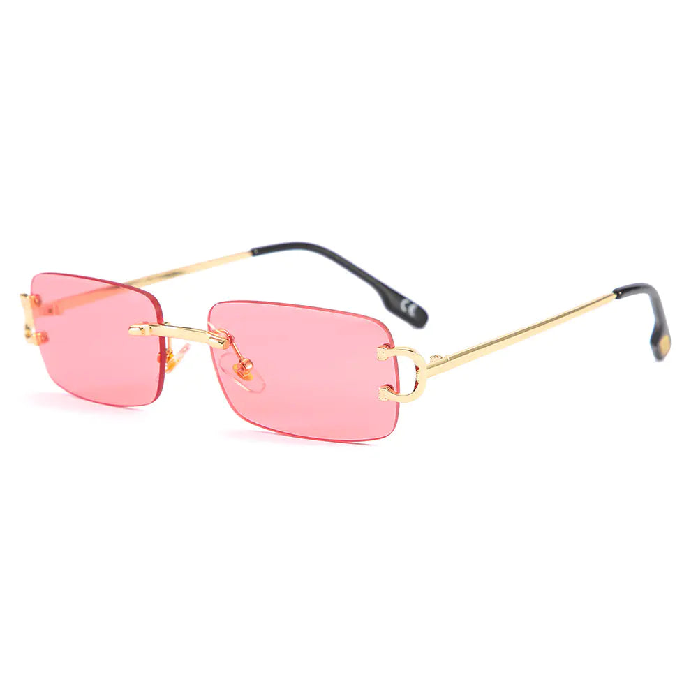 Square Frameless Sunglasses for Women - Trendy Style
