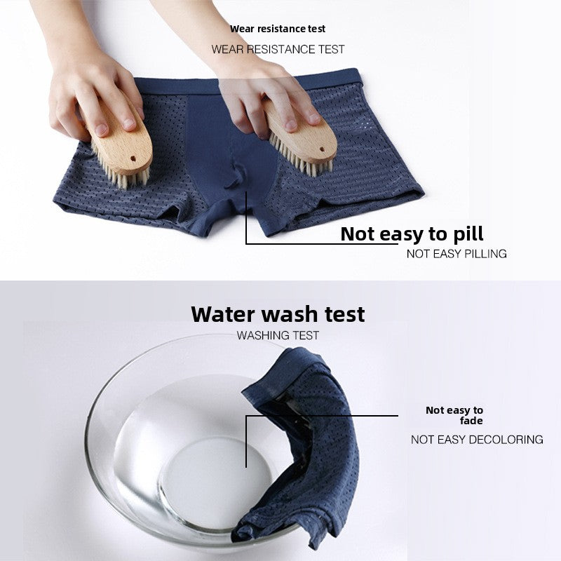 Ice Silk Breathable Mens Boxer Shorts