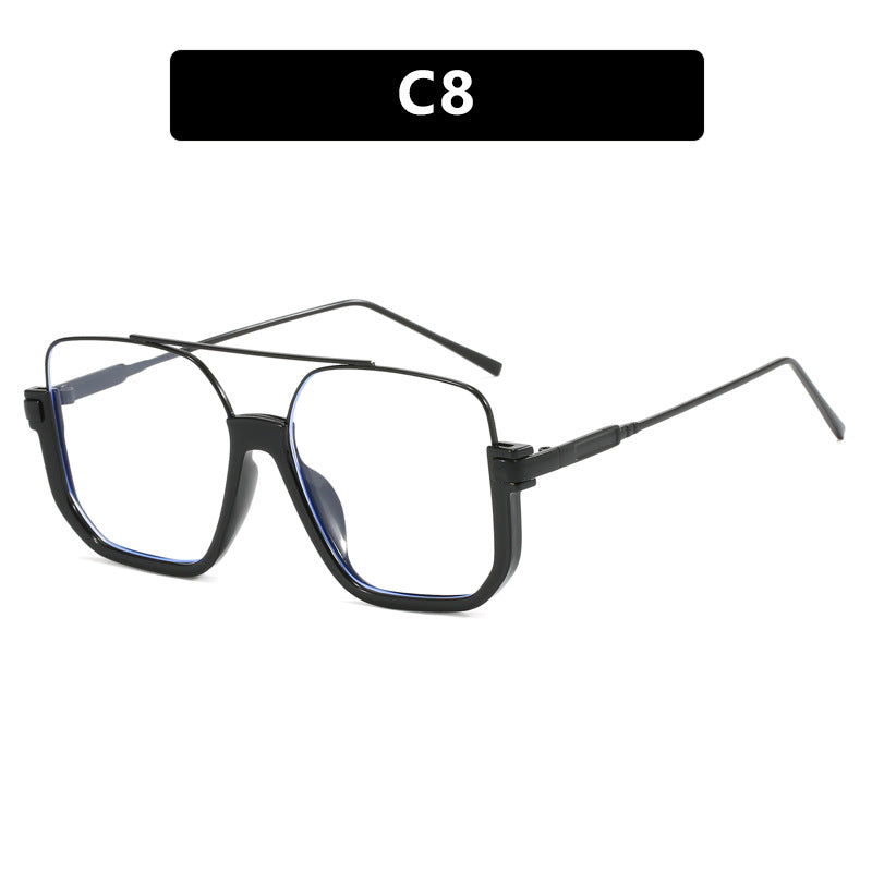 Double Beam Sunglasses Large Frame Retro Style