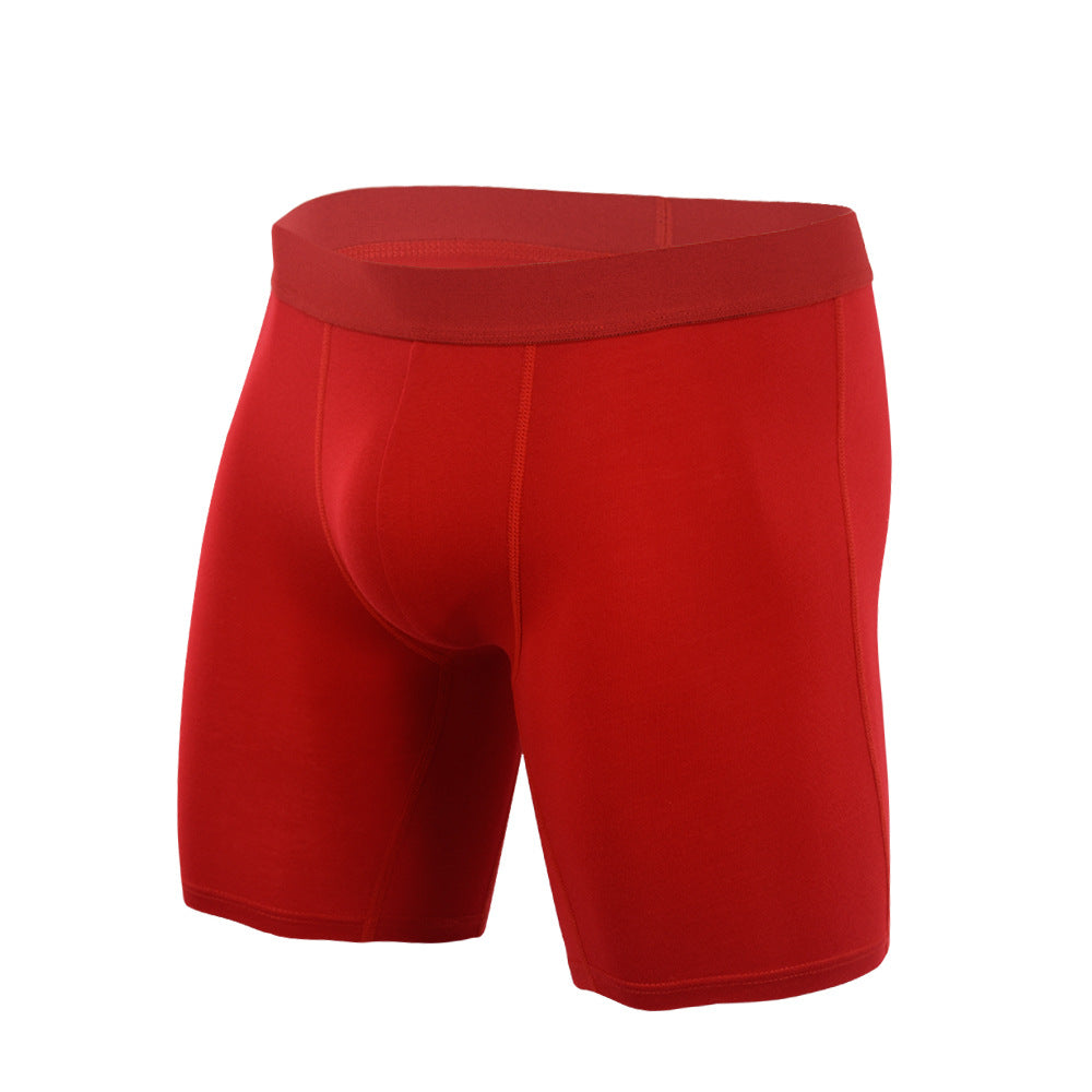 Extended solid color sports underwear