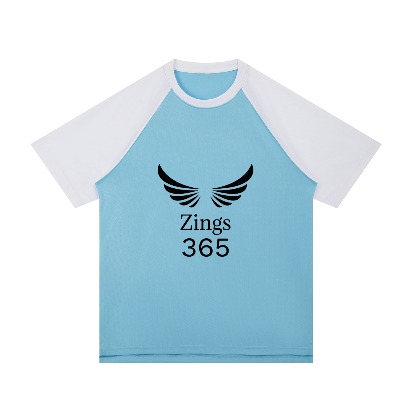 Contrast Raglan Sleeve Mesh T-Shirt