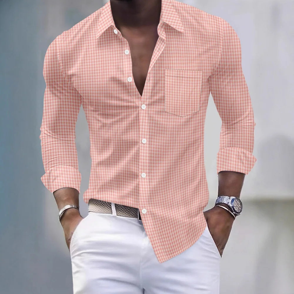 Spring Casual Turn-down Collar Shirts