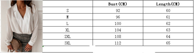 Solid Color Long Sleeve V-Neck Women's Shirt