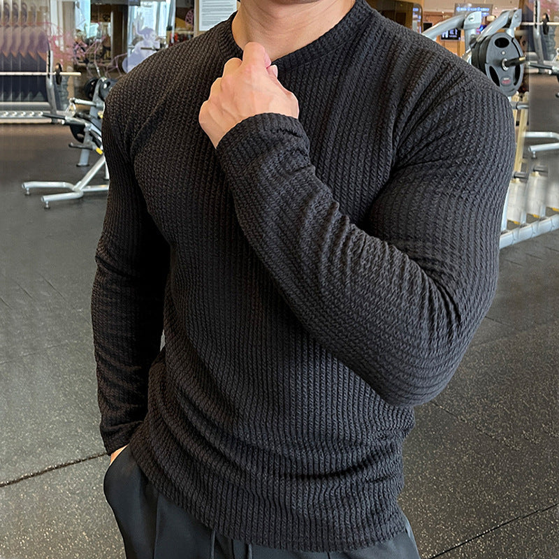 Men's Casual Knit Sweater Long Sleeve Pullover