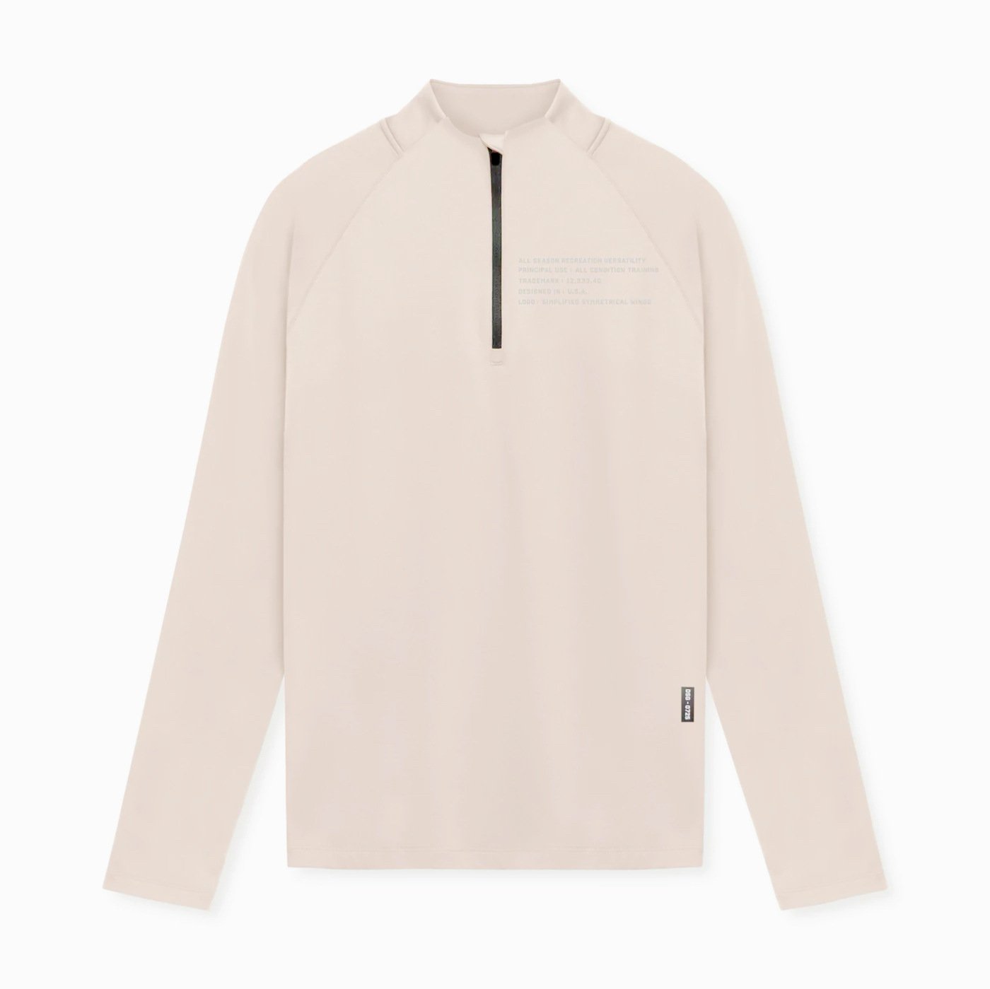 Men's Slim-fit Turtleneck Half Zipper Long Sleeve Tee