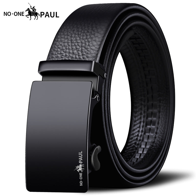 Automatic Buckle Mens PU Leather Belt