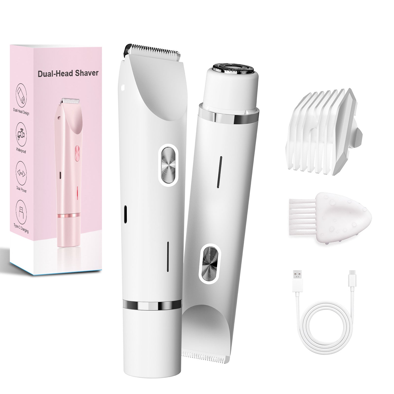 DOUBLE HEADED HAIR SHAVER