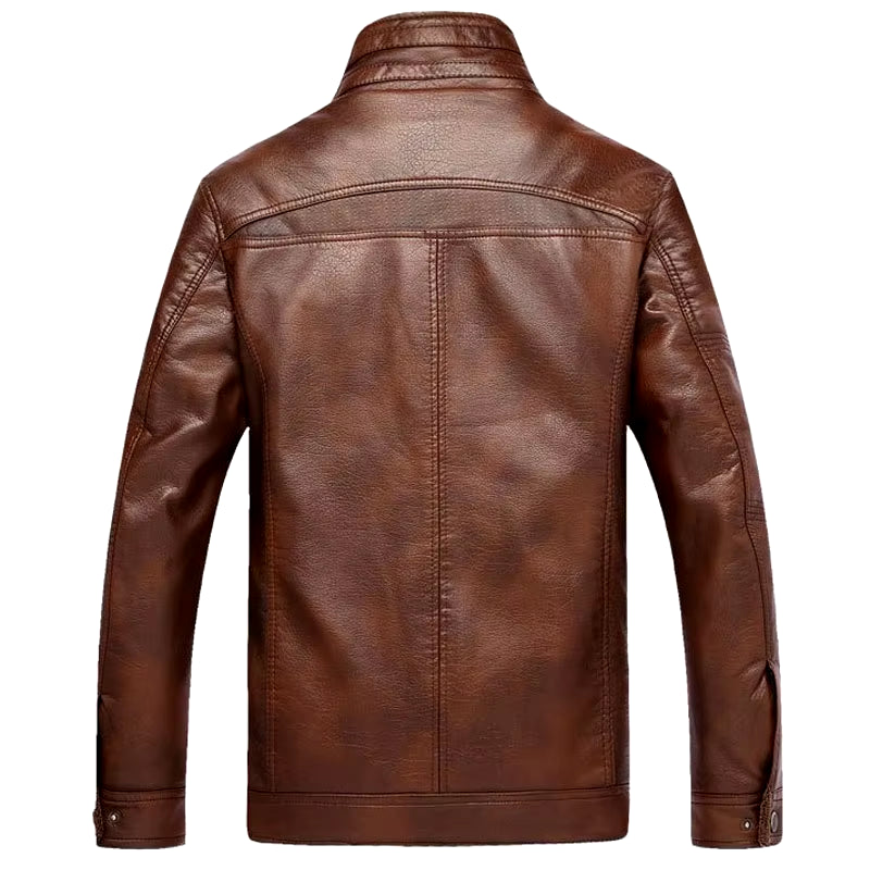 DIMUSI Leather Jacket 