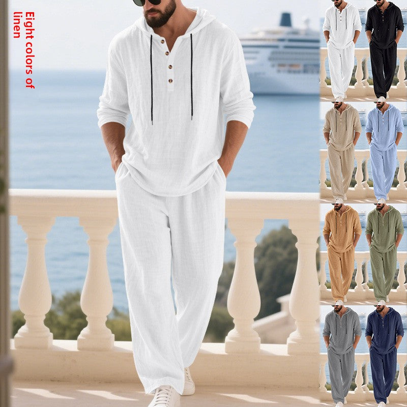 Casual long-sleeve pants set