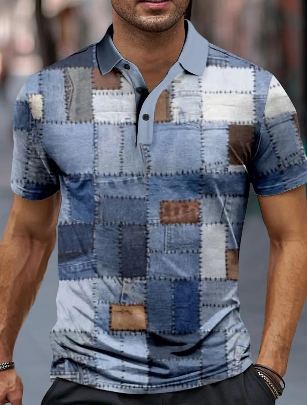 Plaid Men's Sportswear 3D Printed Men's Polo Shirt Summer New Casual Formal Streetwear Short Sleeve  Lapel Polo Shirt