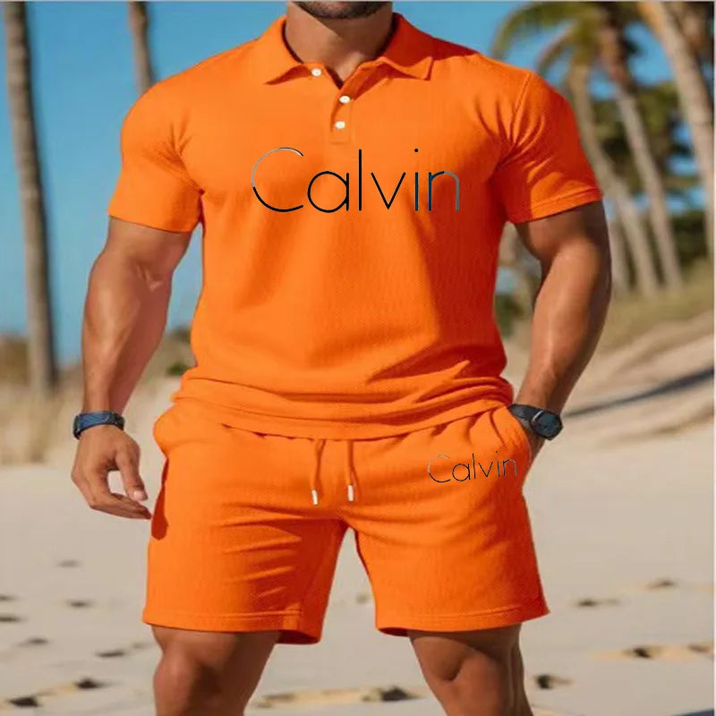 Polo Shirt and Short-Shorts Set