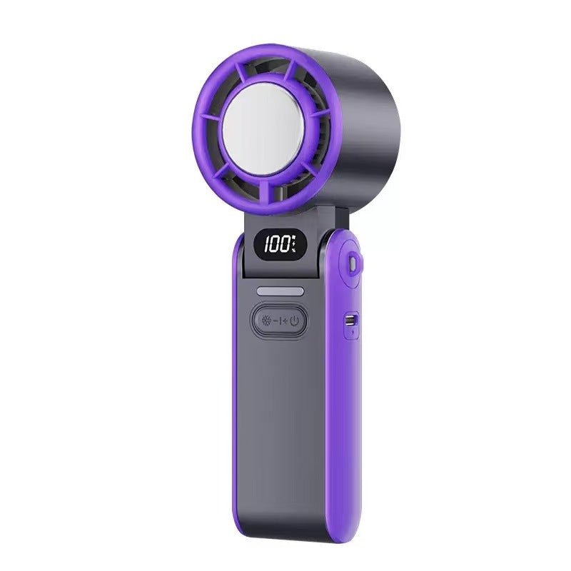 Handheld Cooling Fan with Digital Display