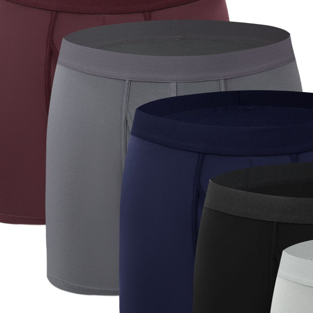 Men's Breathable Mid-Waist Boxer Briefs