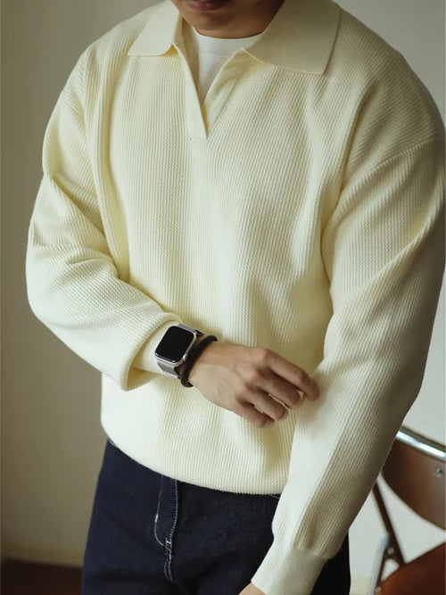Casual Knitwear Mens Polo Shirt