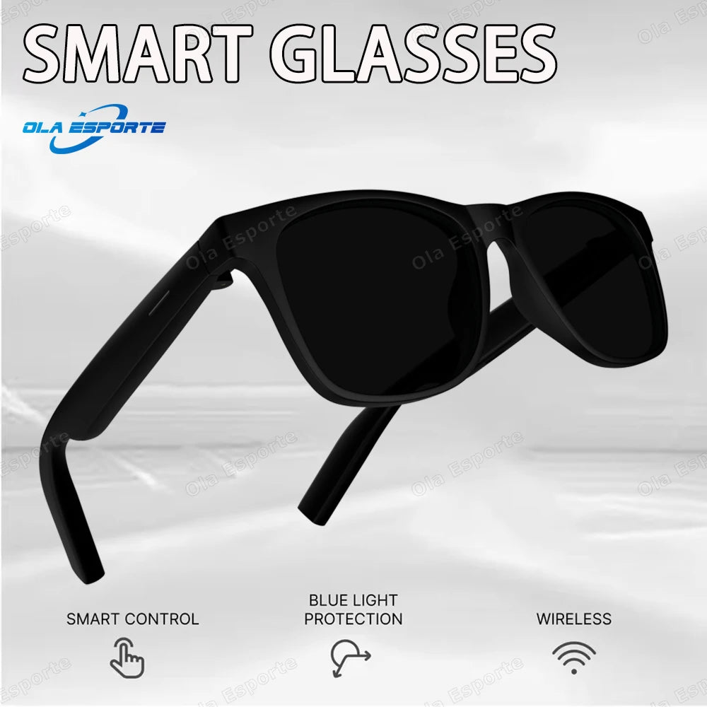 2025 AI Voice Video Call Real-time Translation Intelligent Question Answering Smart Glasses UV400 Protection Sport BT Sunglasses