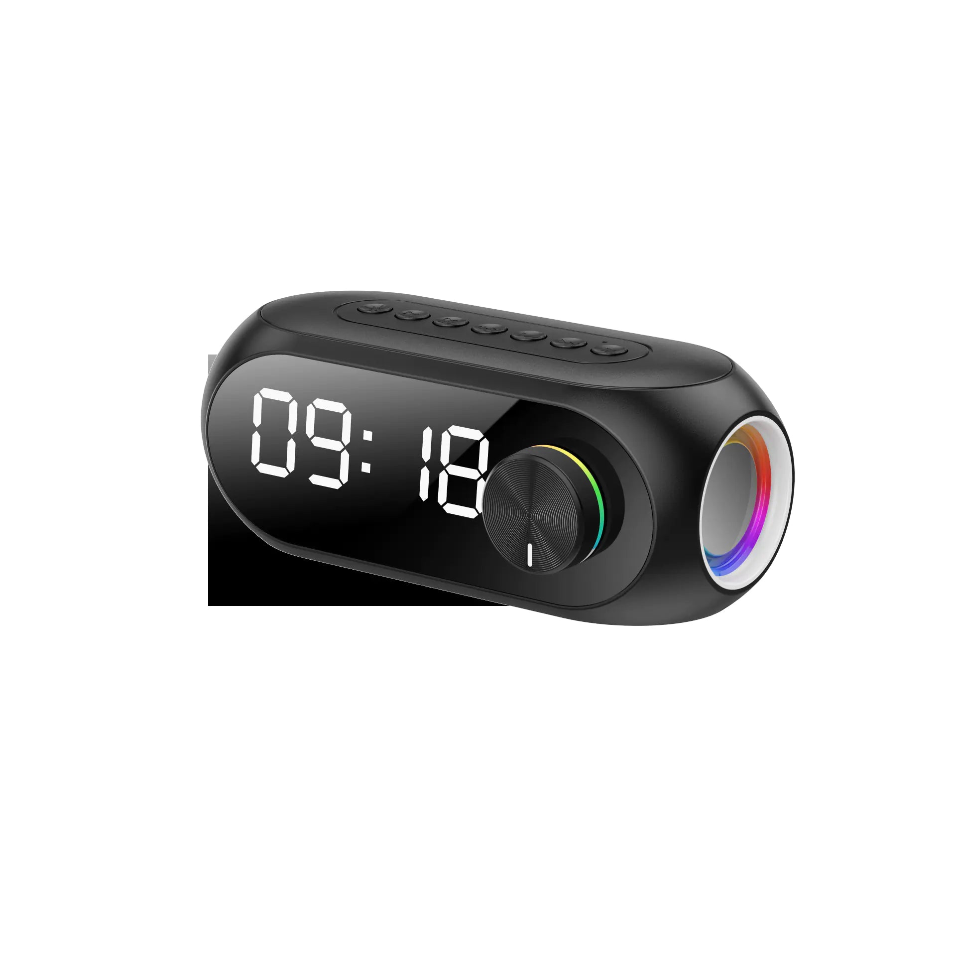 Wireless Mirror Clock Bluetooth Speaker - Portable Subwoofer