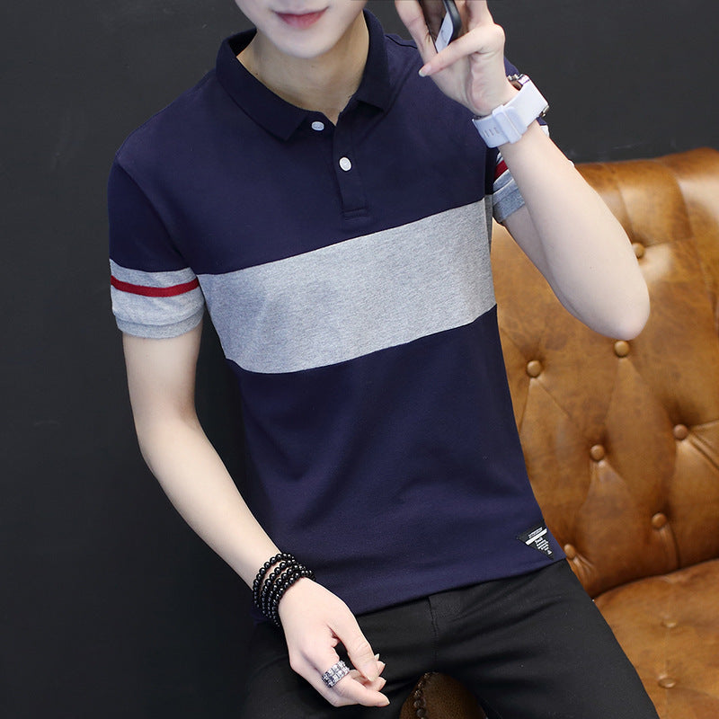 Short Sleeve Polo Shirt with Collar