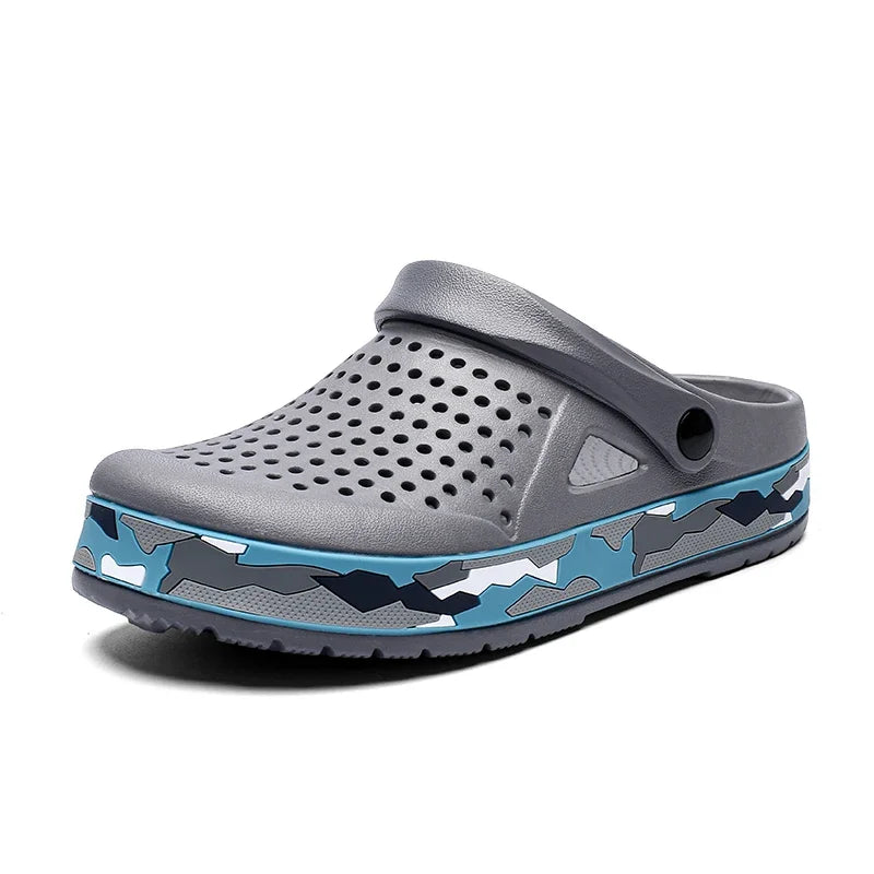 Summer Men Shoes Clogs Slippers Men Garden Flat Sandals Platform Sandals Man Water Shoes Male Sneakers Outdoor Home Slippers