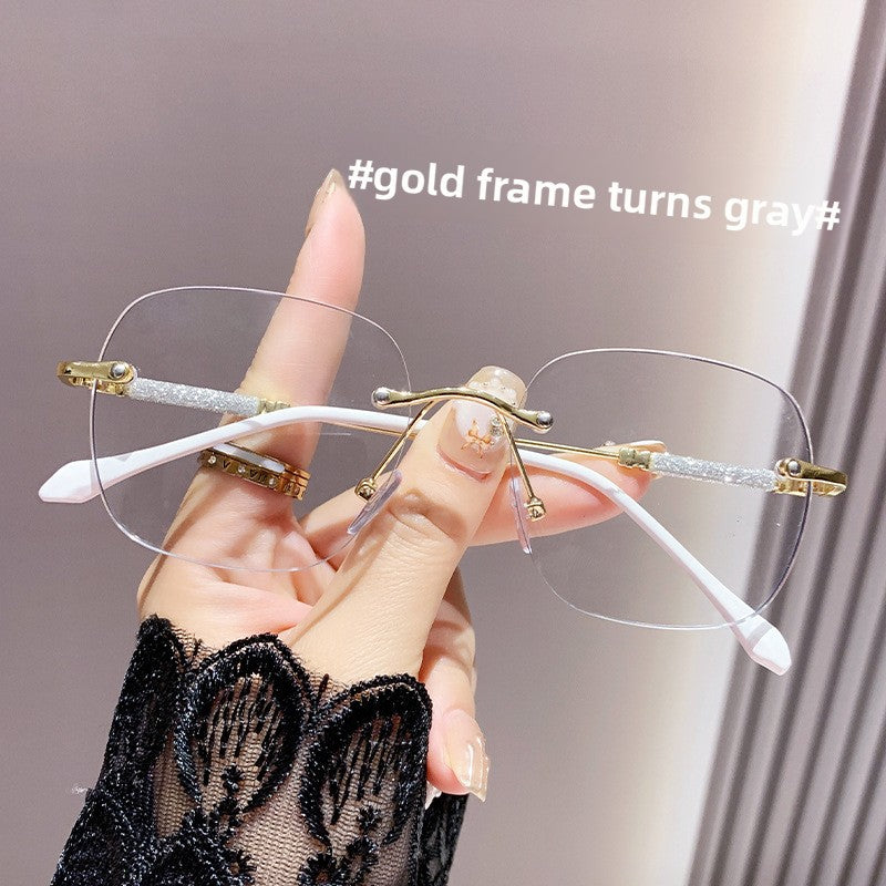 Photochromic Anti-Blue Light Frameless Glasses