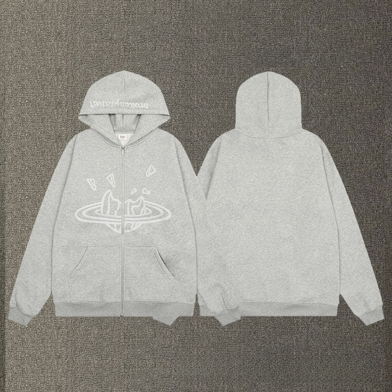 Fleece hooded sweatshirts for men and women