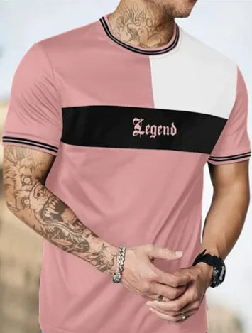 Plus Size Color Block Oversized T-Shirts
