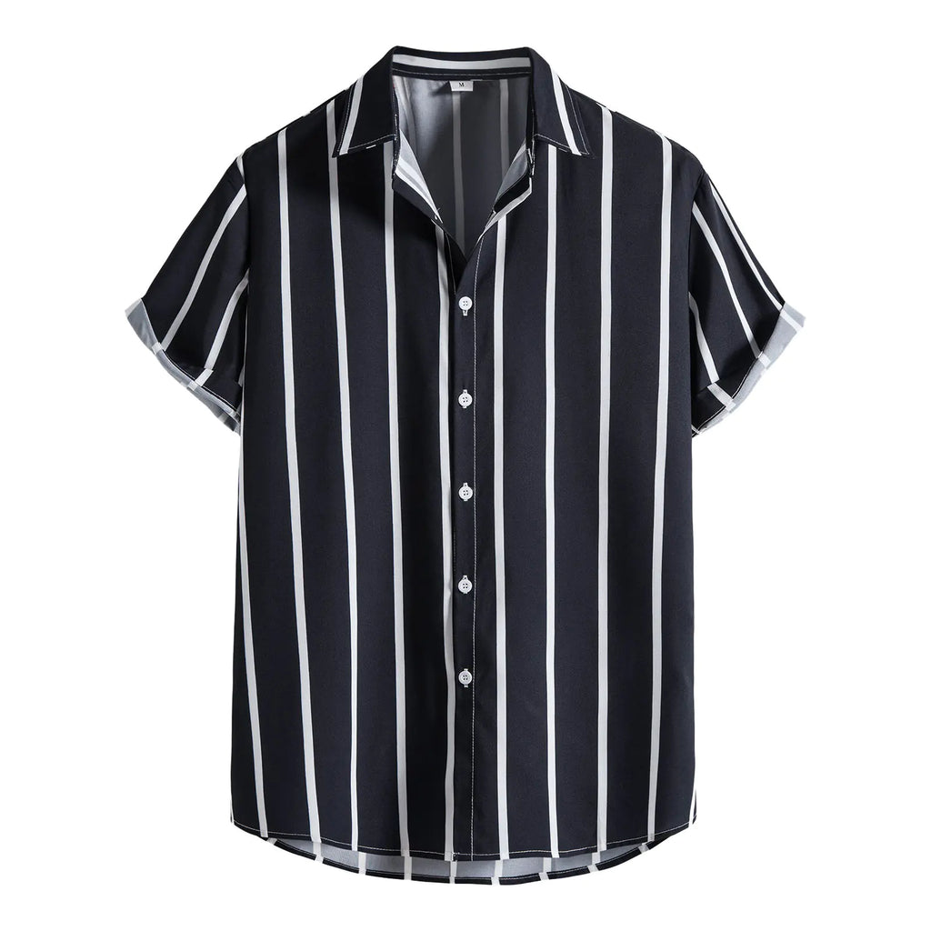 Men's Linen Button-Down Short Sleeve Shirt 2022