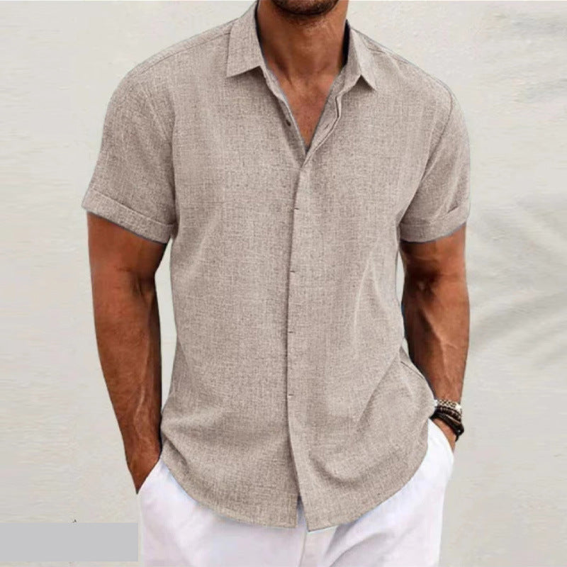 Linen Short-Sleeved Shirt