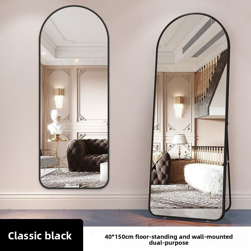 Arched Metal Dressing Mirror