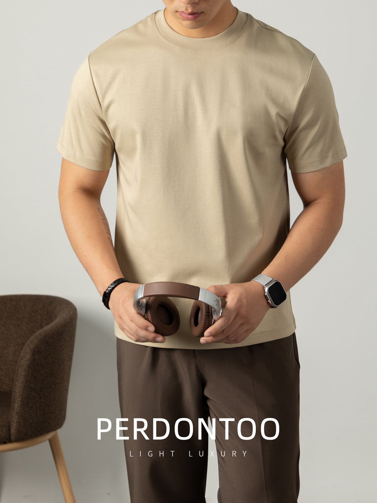 Mens Breathable Cotton Short Sleeve T-Shirt