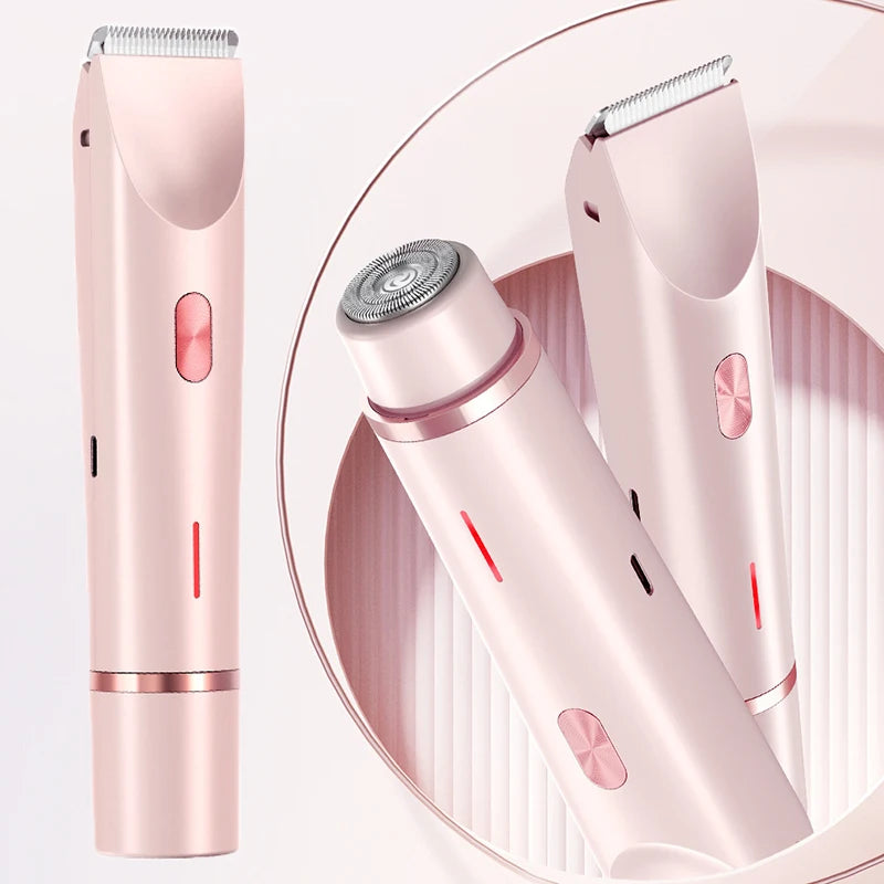 Woman Double Head Electric Shaver Dual Purpose Female Razor Body Epilator Leg Underarm Bikini Electric Hair Remover Trimmer