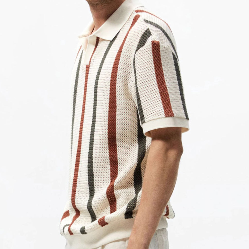 Mens Breathable Slim Fit Polo Shirt