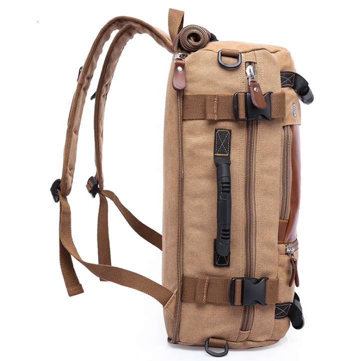 Large Capacity Canvas Backpack for Travel and Leisure