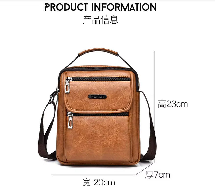   Men   Leather  Crossbody Bags 