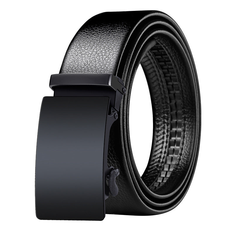 Automatic Buckle Mens PU Leather Belt