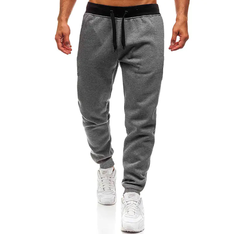 Men's Plus Size Solid Color Casual Sports Pants