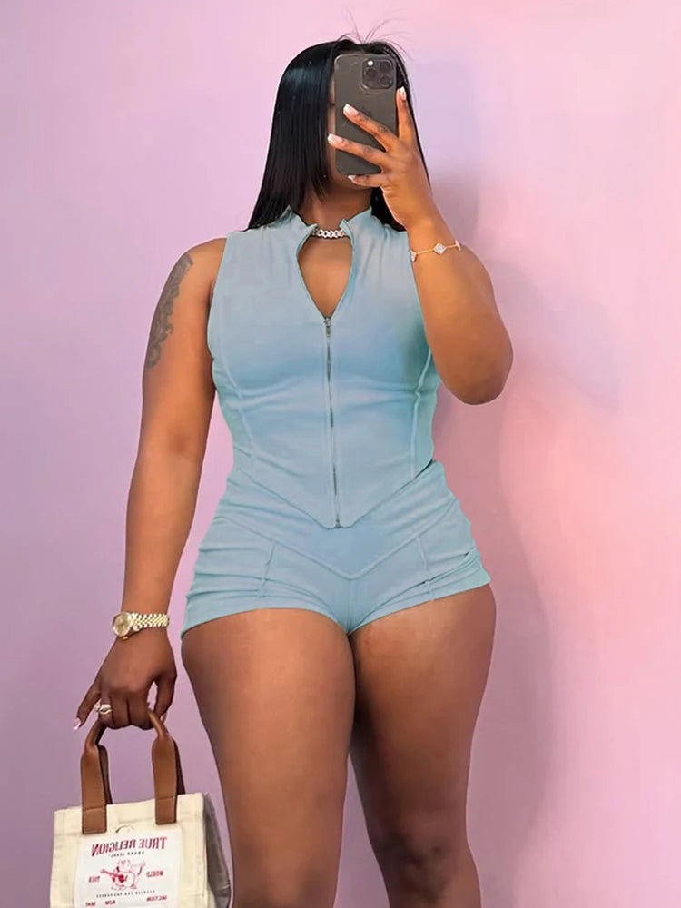 kliou Casual Summer Women Shorts Set