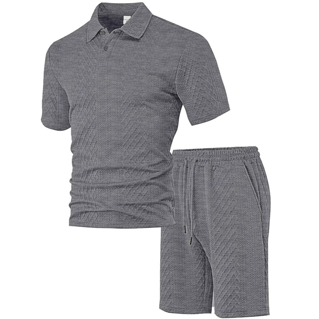 Men's casual short-sleeved suit