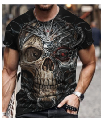 3D Lion Print T-Shirt - Dry Premium Technology (One Piece)