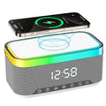 Smart Bluetooth Speaker with Night Light and Wireless Charger