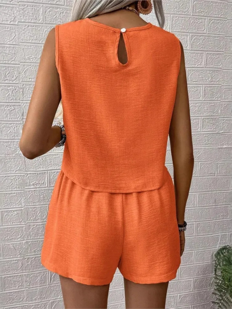 Solid Color Two Piece Sets