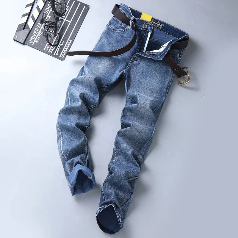 SULEE Slim Elastic Denim   Stretch Jeans