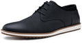 Jousen Mens Dress Shoes Fashion Casual Dress Shoes Business Oxfords for Men (AMY9061A-blacknubuck-09)