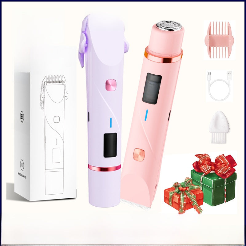 DOUBLE HEADED HAIR SHAVER