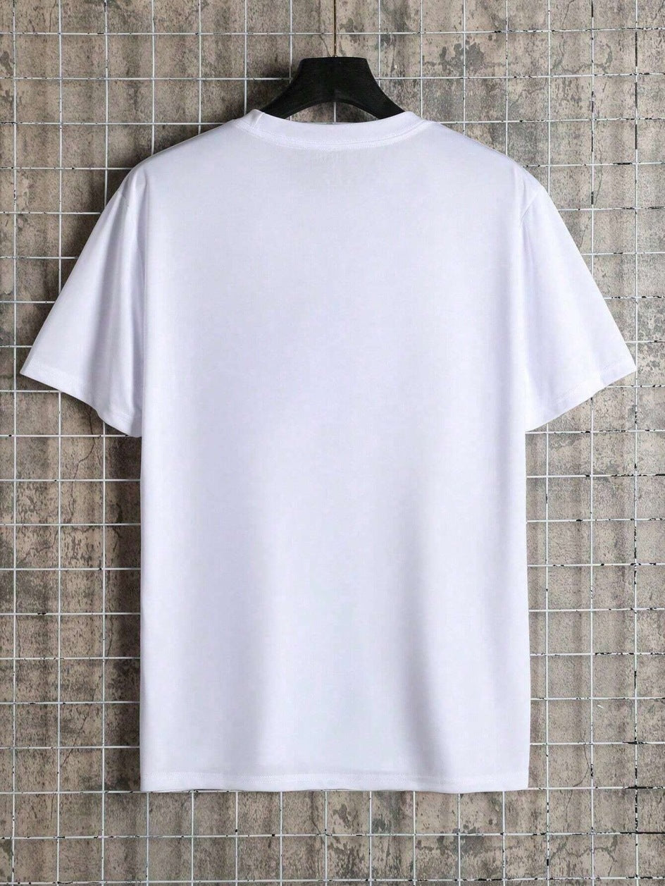 Ok Graphic Round Neck Short Sleeve T-shirt