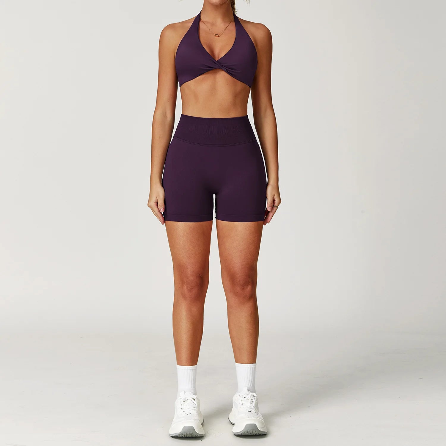 Seamless Yoga Set Gym Clothes 2PCS Women Sportswear Yoga Suits Tracksuits Fitness Long Sleeved Jacket Sports Bra Gym Leggings