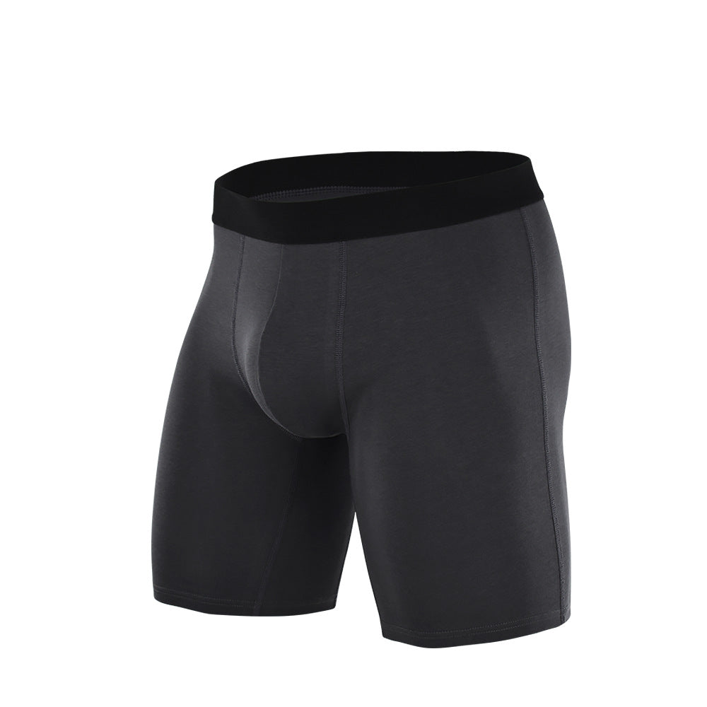 Extended solid color sports underwear