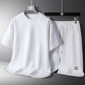 Men's solid-color simple short-sleeved shorts