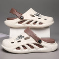 2024 New Men Outdoor Sandals Slippers Beach Comfortable Thick Soft Sole Clogs Men Casual Shoes Garden Shoes Mens Beach Sandals
